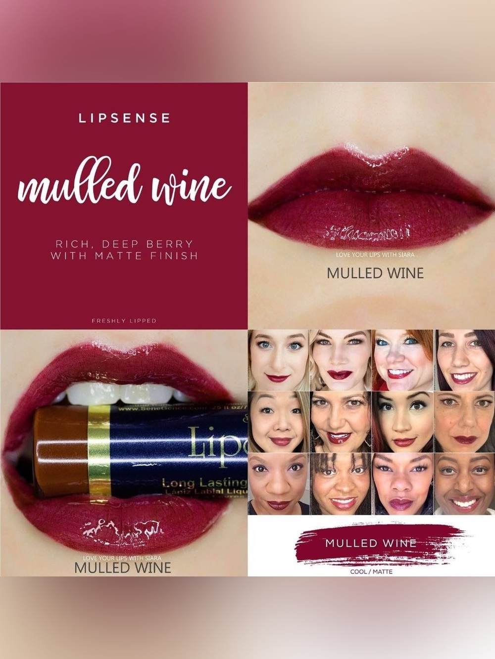 SeneGence Mulled Wine Deep Berry Lip Color